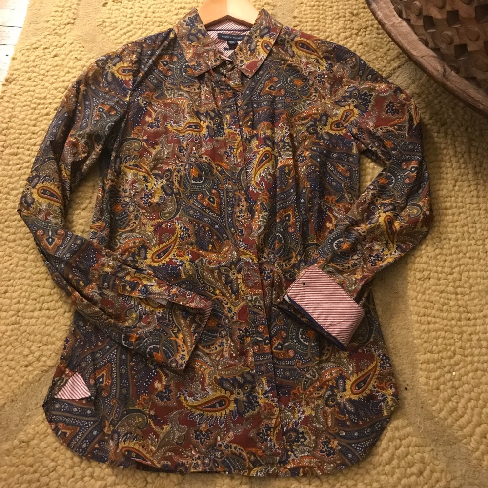 Tommy Hilfiger paisley button-down